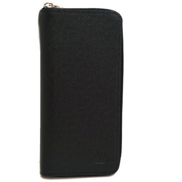 Louis Vuitton Zippy Wallet Vertical Black Taiga Long - Picture 1 of 13